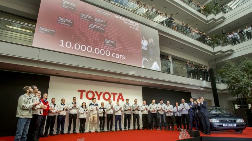 10 miljoonaa Toyotaa Euroopassa