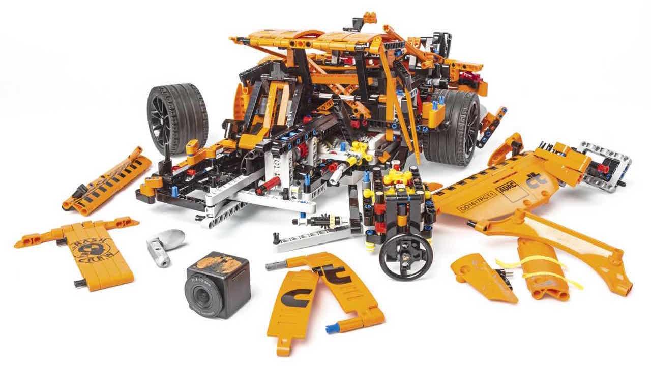 Lego Porsche törmäystesti
