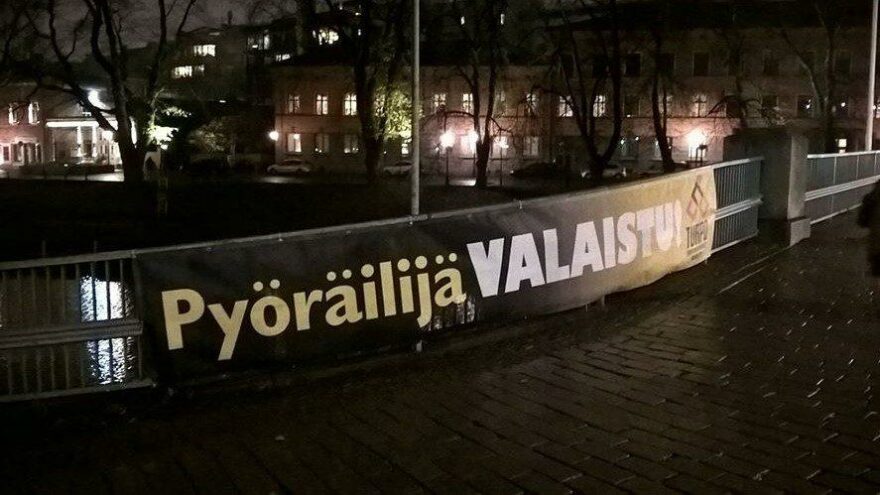 Valaistu!-tempaus Turku pyöräily