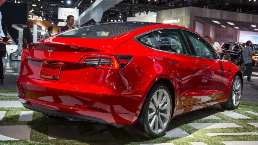 LA Auto Show Tesla Model 3