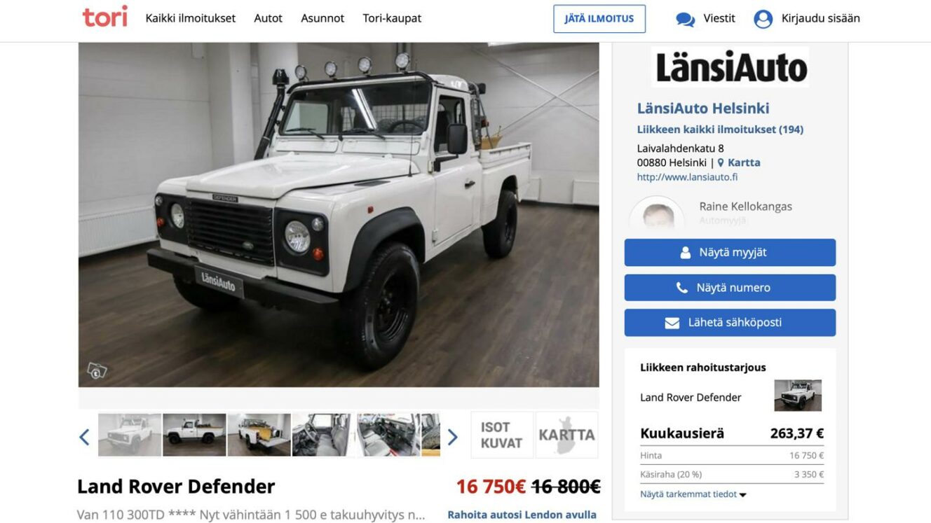 Land Rover Defender - Tori.fi
