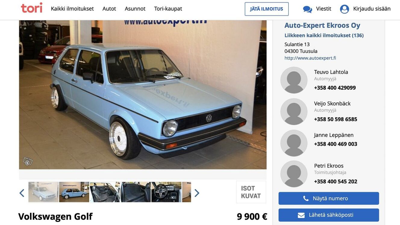 Volkswagen Golf mk1 - Tori.fi