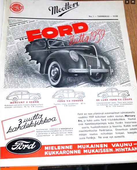 Ford mainos Moottori 1939