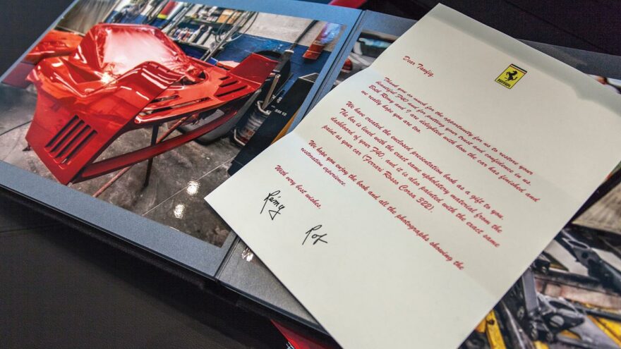 RM Sotheby's - Ferrari F40 certificate