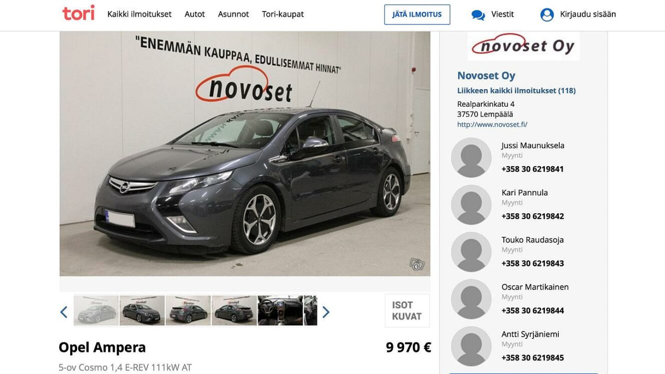 Opel Ampera - Tori.fi