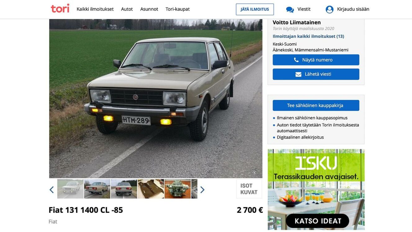 Fiat 131 - Tori.fi