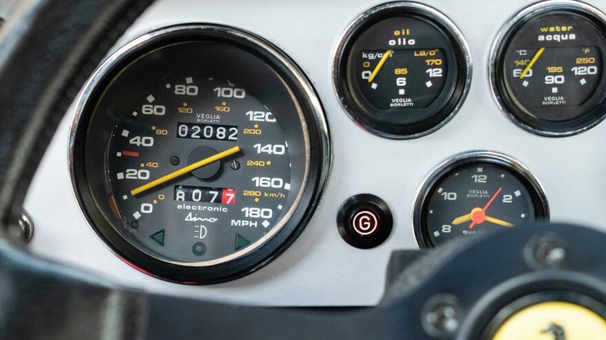 Ferrari Dino 308 GT4 Safari gauges - RM Sotheby's