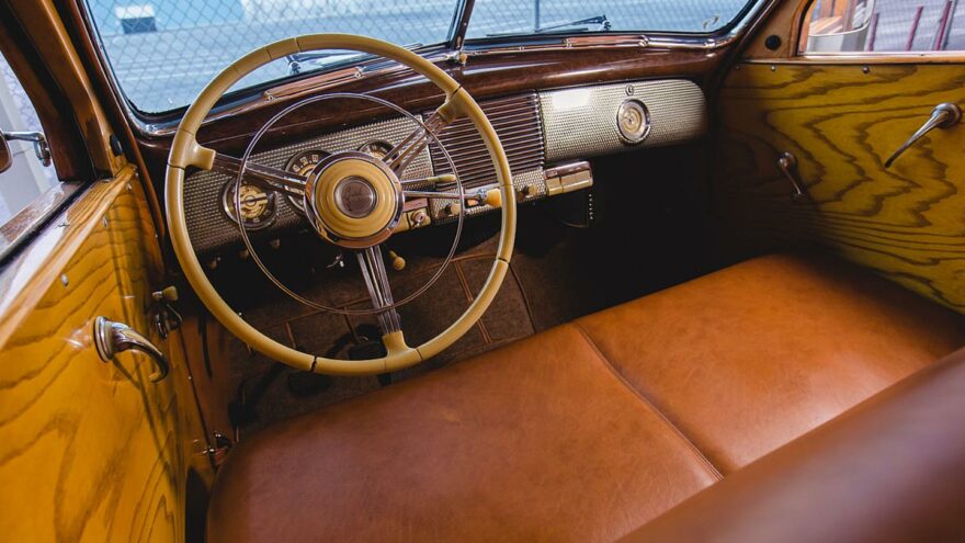 1940 Buick Super Estate Wagon interior - RM Sotheby's