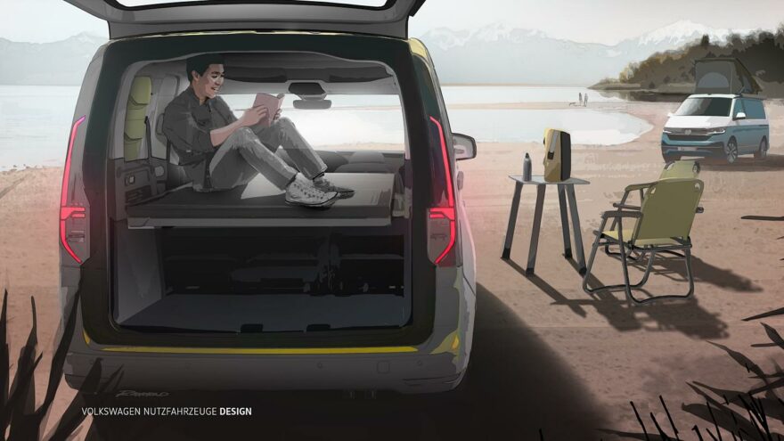 Volkswagen Caddy Mini-Camper interior