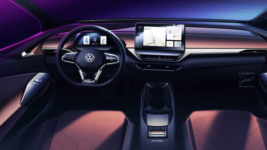 Volkswagen ID.4 interior sketch