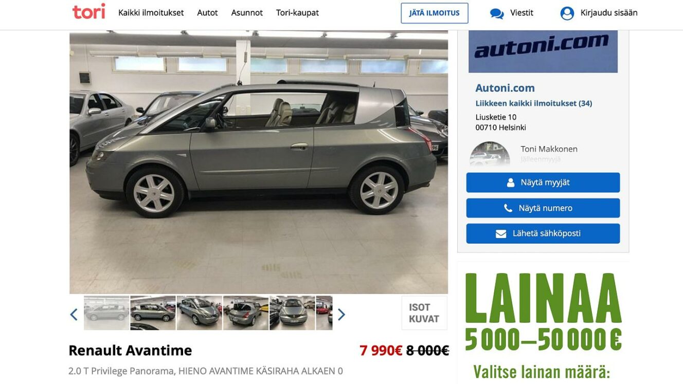 Renault Avantime - tori.fi