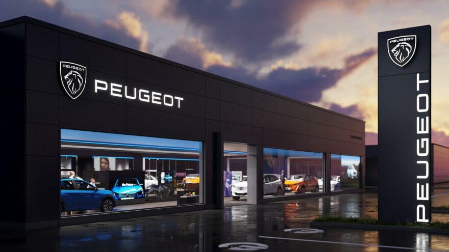 Peugeot new logo – store