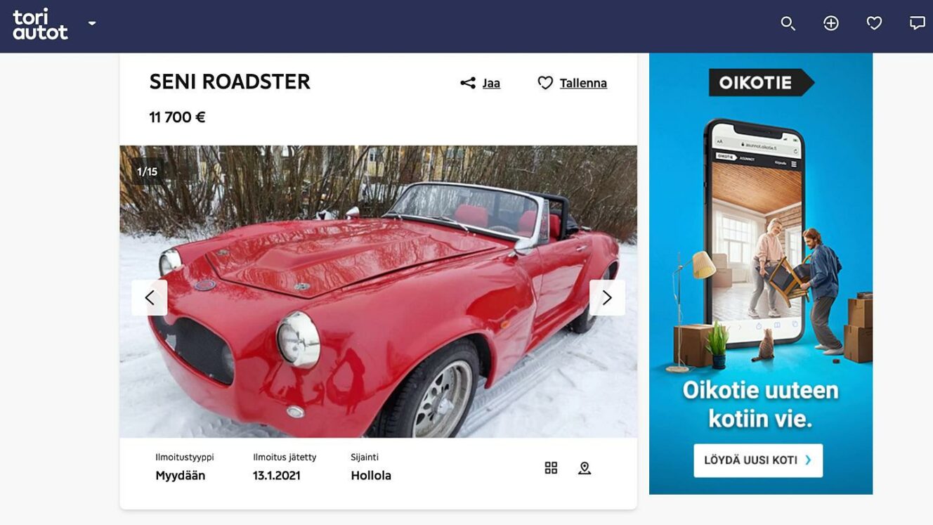 Seni Roadster - Tori.fi