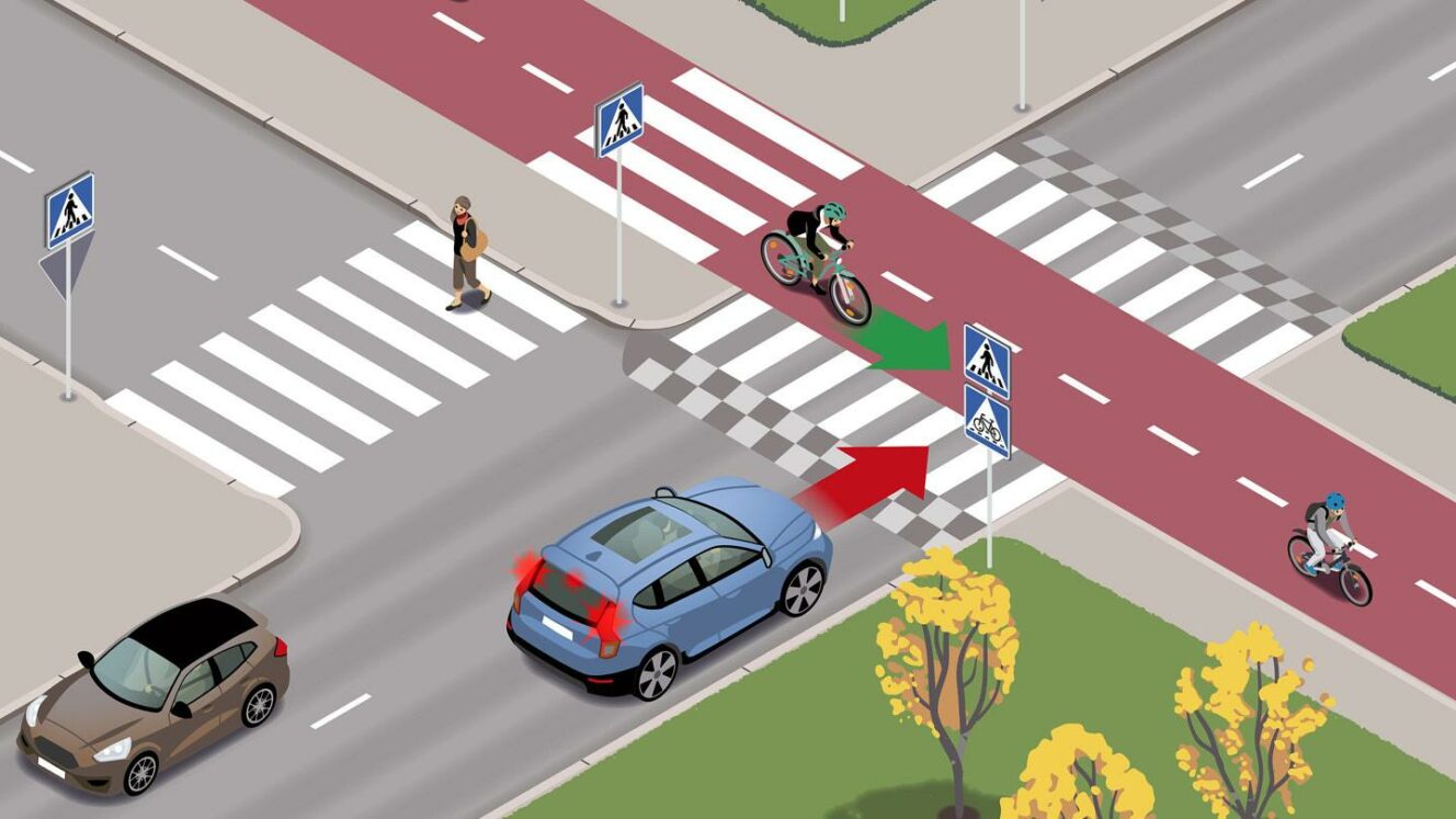 Liikenneturva – Väistämisvelvollisuus pyöräilijän tienylityspaikassa – uusi tieliikennelaki