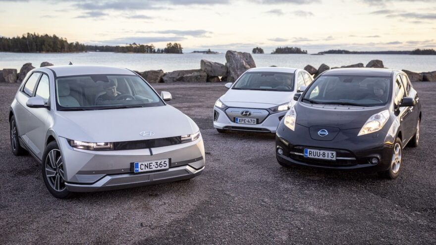 Moottorin Sähköautovertailu Leaf Ioniq Electric Ioniq 5 sähköauto