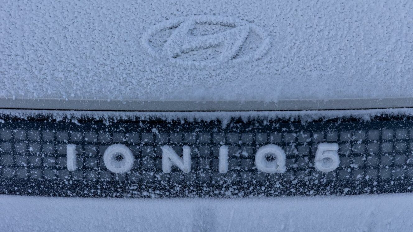 Hyundai Ioniq 5 käyttötesti Lappi lumi talvi jää