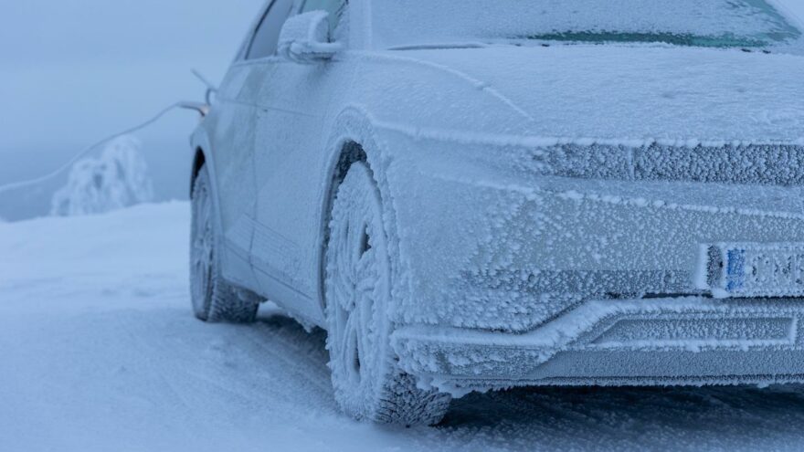 Hyundai Ioniq 5 käyttötesti Lappi lumi talvi jää