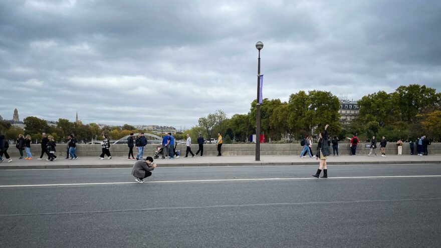 Pariisi päivän kuva Liikennelaula Ranska Eiffel turismi