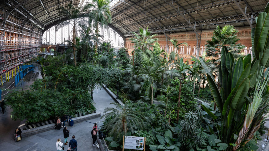 Madrid Atocha juna asema rautatie