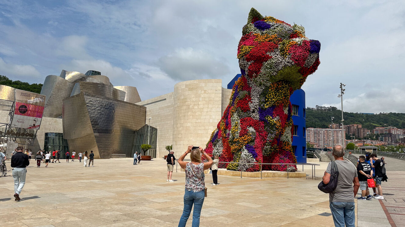 Guggenheim Bilbao Puppy Jeff Koons museo