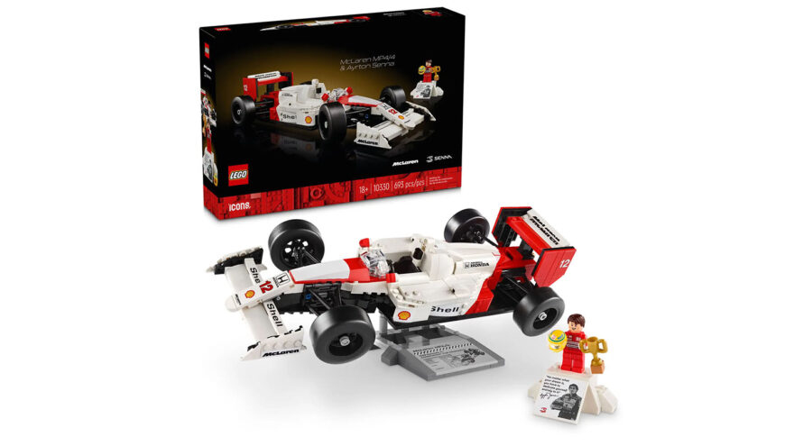 Lego Icons McLaren MP4/4 ja Ayrton Senna