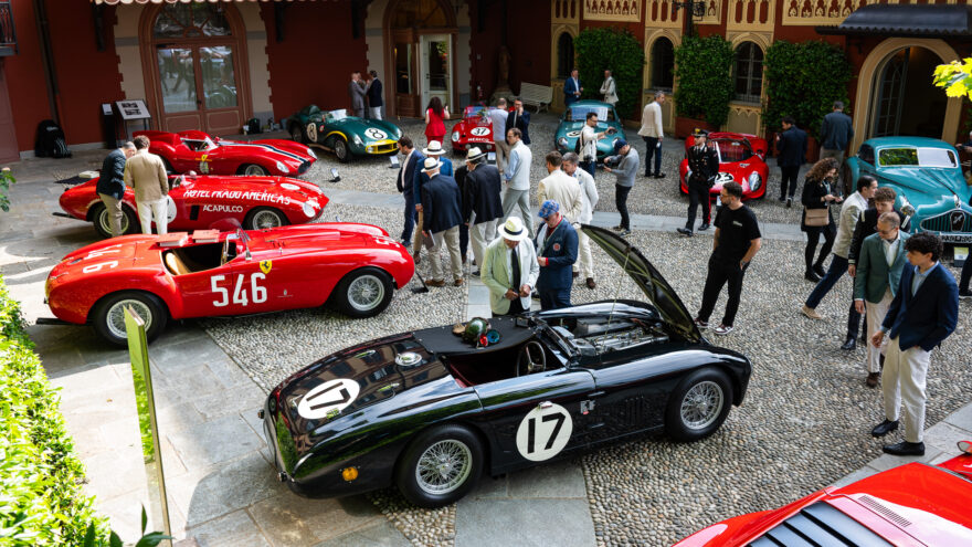 Concorso d'Eleganza Villa d'Este 2025 autonäyttely concourse Como Italia klassikkoautot taivas