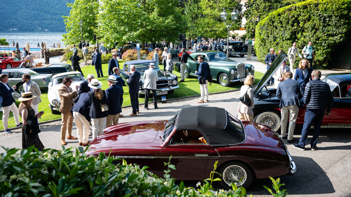 Concorso d'Eleganza Villa d'Este 2025 autonäyttely concourse Como Italia klassikkoautot taivas