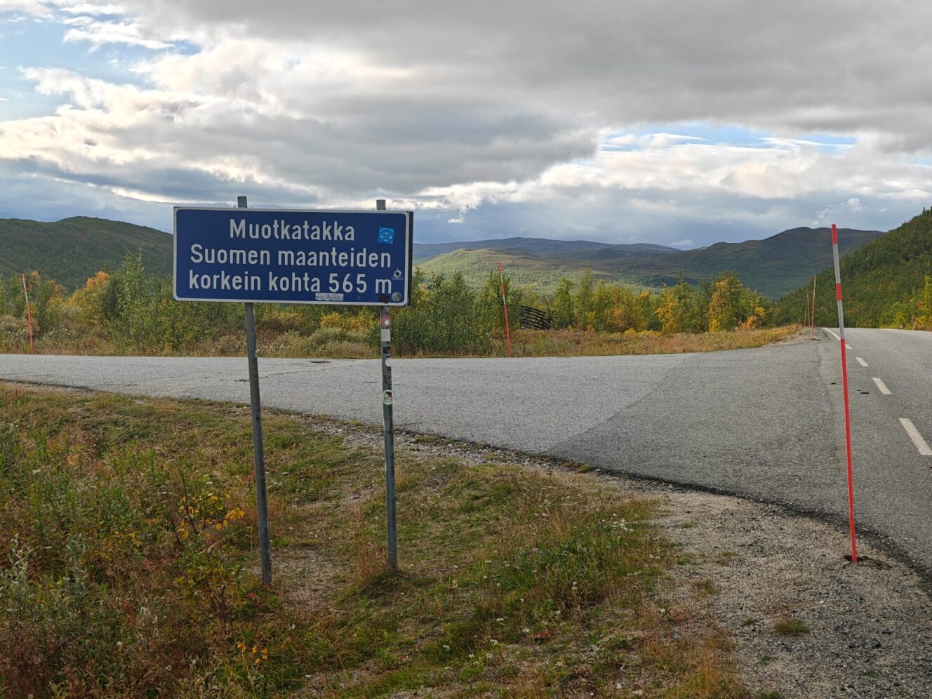 Muotkatakka Suomen maanteiden korkein kohta