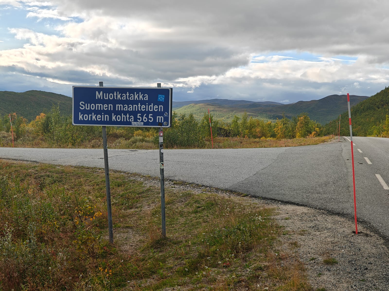 Muotkatakka Suomen maanteiden korkein kohta
