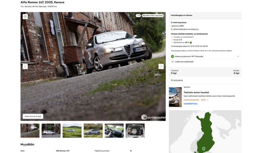 Alfa Romeo huutokauppa